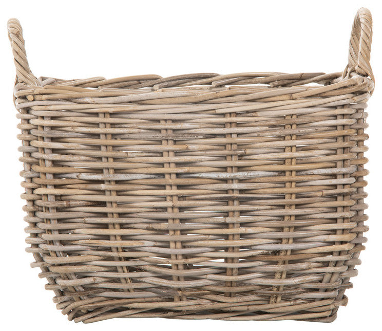 Kobo Rectangular Storage Basket, Large, Gray-Brown