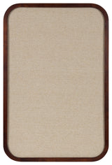 Hutton Wood Framed Fabric Pinboard, Walnut Brown 20x30