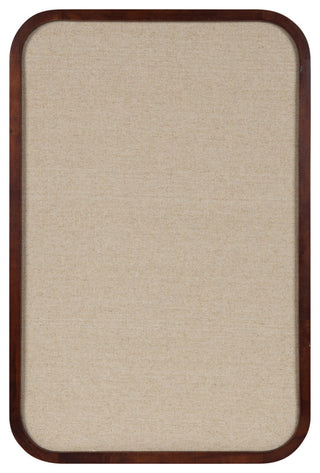 Hutton Wood Framed Fabric Pinboard, Walnut Brown 20x30