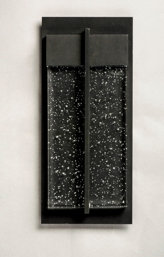 Maxim 56190 Cascade 14" LED Bubble Glass Wall Sconce - Black / Bubble Glass