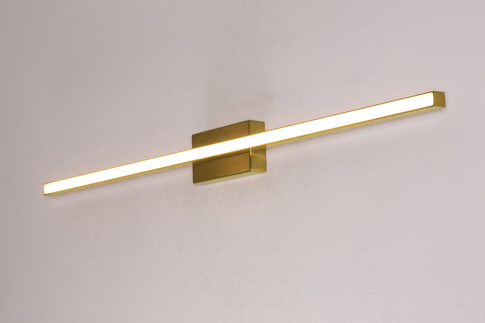 Barlow 24" LED Vanity, 3000K 20W 120V, Satin Brass
