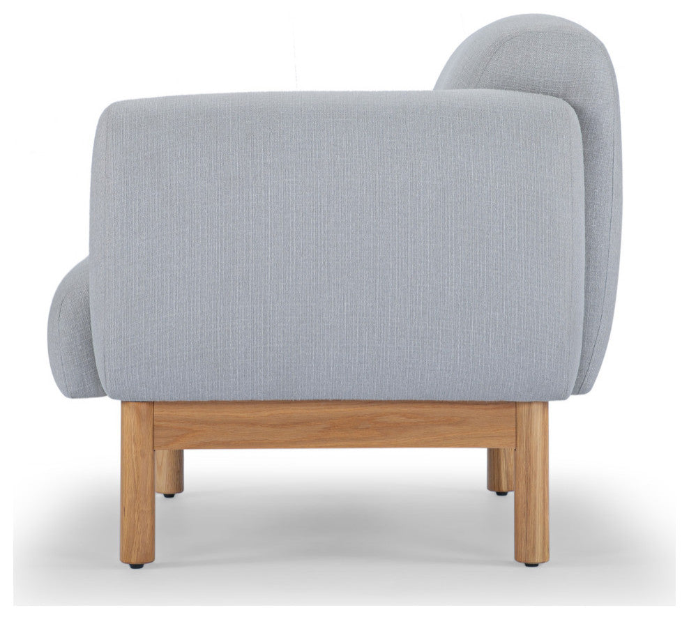 Metro, Tulum Accent Chair, Light Gray