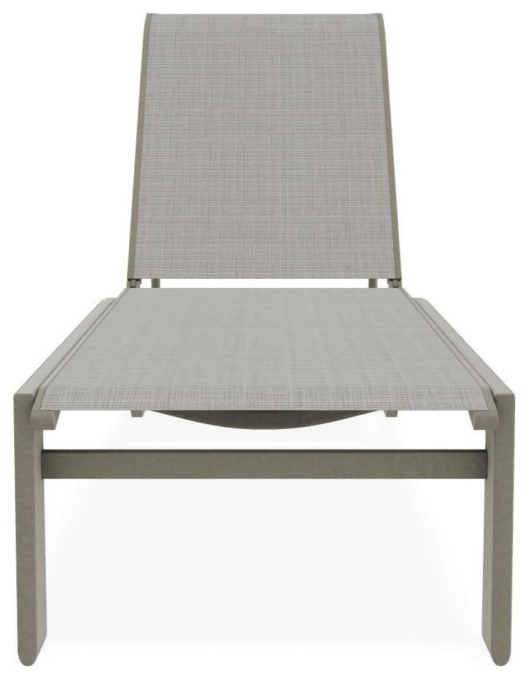 Kendall Sling Stackable Outdoor Chaise Lounge, Deacon/Storm