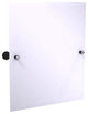 Carolina Crystal Frameless Tilt Mirror with Beveled Edge, Matte Black