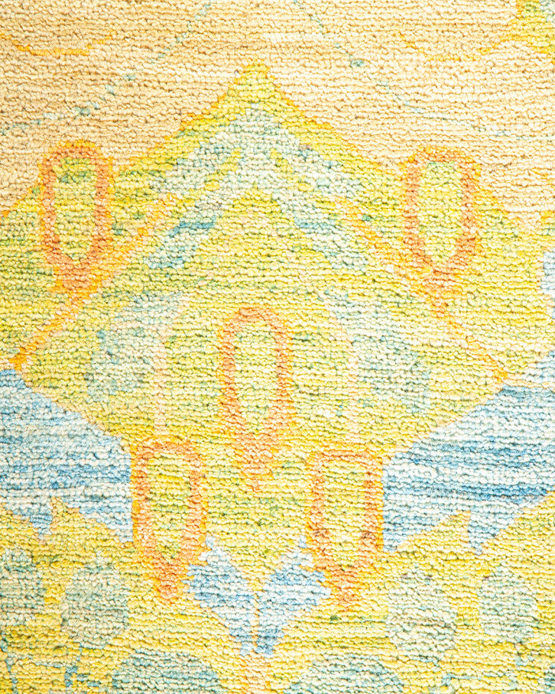 Jahan One-of-a-Kind Hand-Knotted Area Rug Light Blue, 9'8"x13'8"