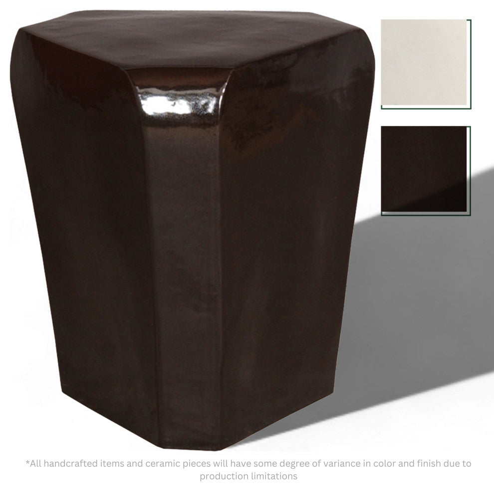Black Triangle Garden Stool