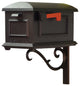 Traditional Curbside Mailbox With Sorrento Front Single Mailbox Mounting Bracket