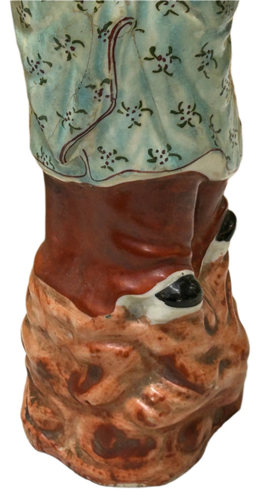 Vintage Oriental Ancient Style Dressing Ceramic Man Art Figurine Hws4419
