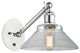Innovations 317-1W-WPC-G132-LED 1-Light Sconce, White and Polished Chrome