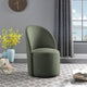 Hautely Boucle Fabric Upholstered Accent Chair, Green