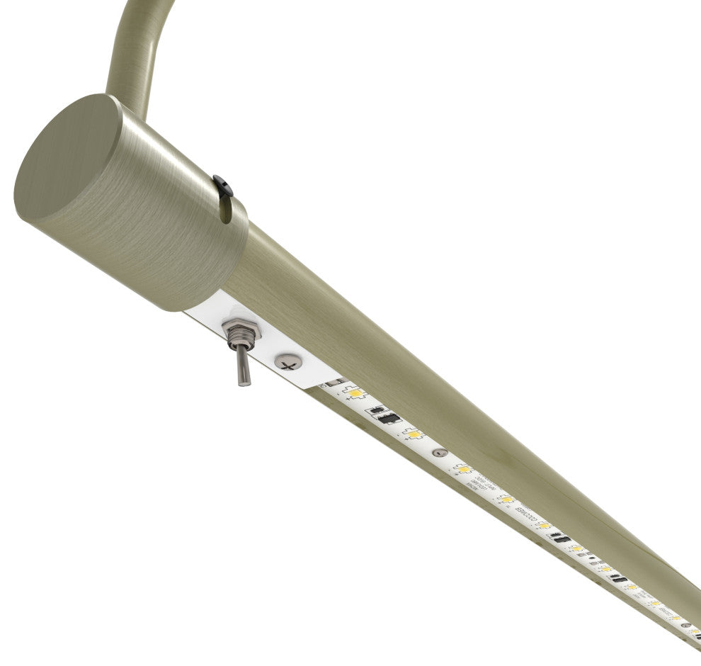 Cocoweb Slim Line LED Picture Lights, Dimmable, Plug-In, Antique Brass, 16"