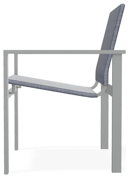 Tribeca Sling Outdoor Stackable Armchair, Augustine Denim/Graphite