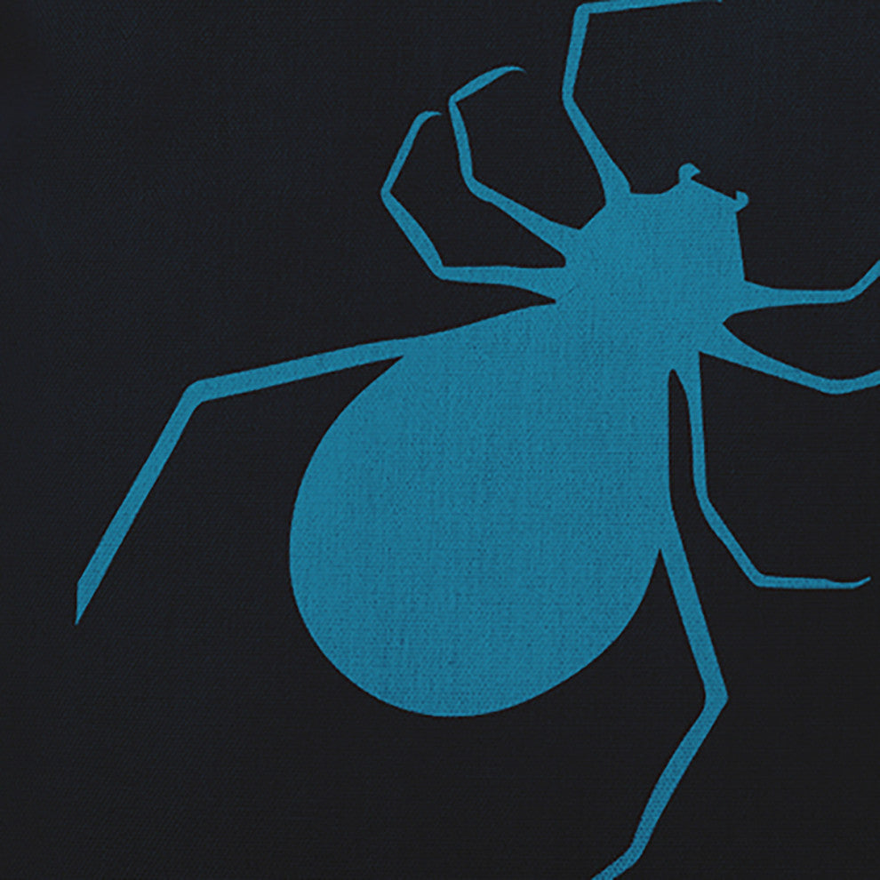 Halloween Spiders Accent Pillow, Unreal Teal, 26"x26"