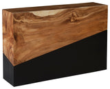 Geometry Console Table, Black/Brown