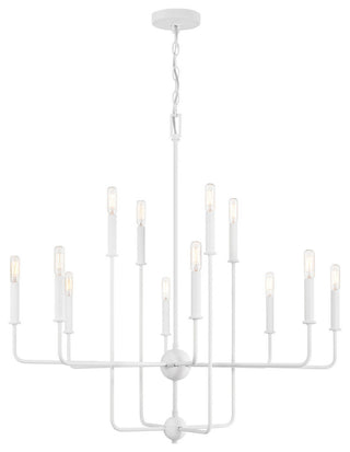 Avondale 12-Light Chandelier, Bisque White