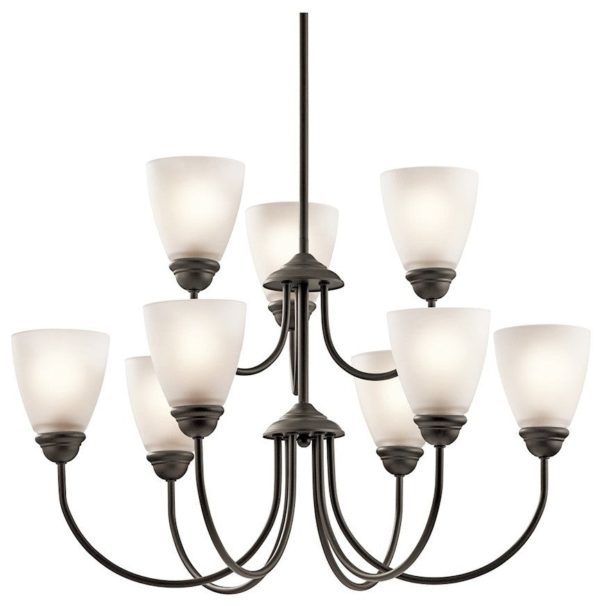Chandelier 9-Light, Olde Bronze, Standard