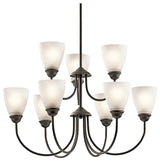 Chandelier 9-Light, Olde Bronze, Standard