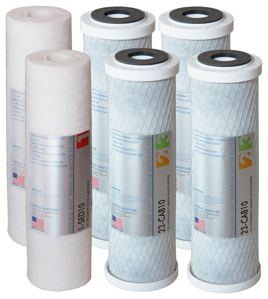 APEC 2 Sets of Pre-Filter Set for Ultimate Reverse Osmosis System (Stage 1-3)