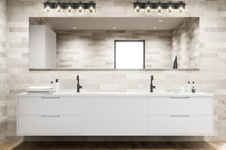 Zlite 1938-5V-MB 5-Light Vanity, Clear