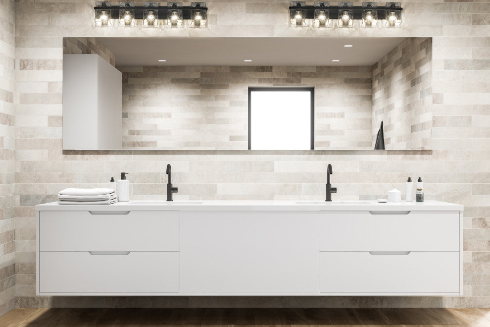 Zlite 1938-5V-MB 5-Light Vanity, Clear