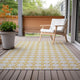 Indoor/Outdoor Marlo MO1 Gold Machine Washable 8' x 10' Rug