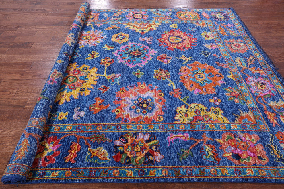 Turkish Oushak Hand-Knotted Wool Rug 8' 2" X 9' 11" - Q14846