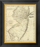 "State of New Jersey, 1796" Framed Canvas Giclee by John Reid, 17x20"