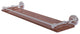 Waverly Place 22" Solid Wood Shelf with Gallery Rail, Polished Chrome