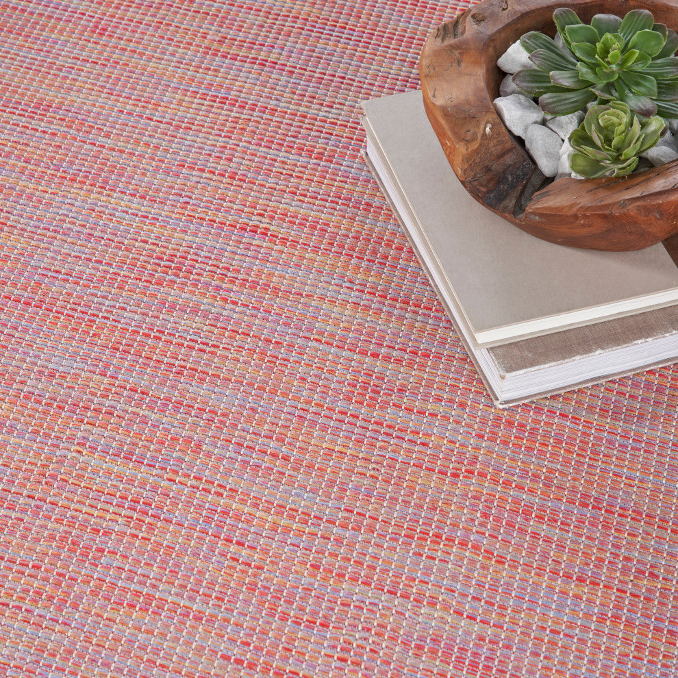 Nourison Positano Contemporary Area Rug, Rainbow, 9'x12'