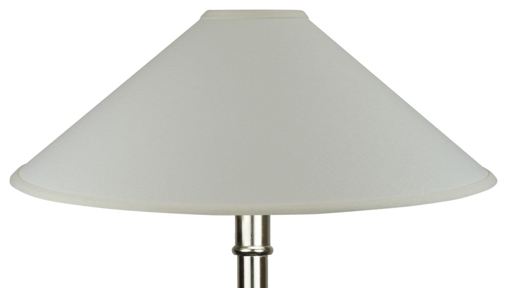 Fenchel Shades 4"x21"x11" Empire Lamp Shade, Linen Cream