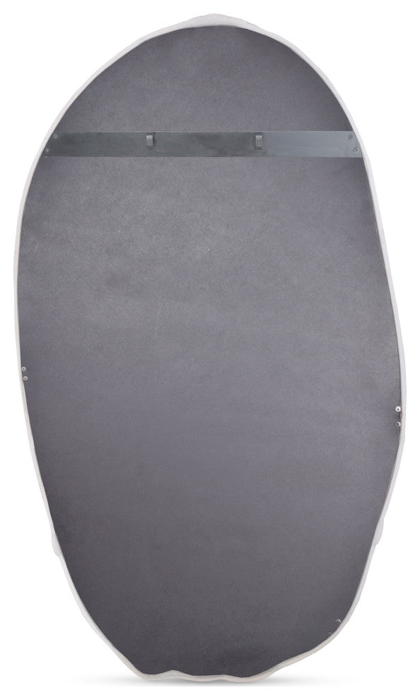 Foundry Oval Mirror White