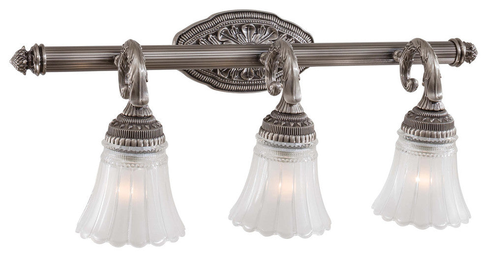 Minka Lavery Europa 3-Light Bath, Brushed Nickel, 5763-2560-84