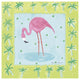"Flamingo Dance III" Digital Paper Print by Farida Zaman, 32"x32"
