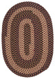 Colonial Mills Brook Farm BF92 Burgundy Traditional Area Rug, Oval 10'x13'