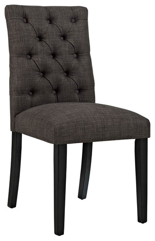 Duchess Dining Chair Fabric Set of 2, Brown