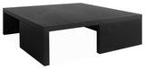 Albany Square Cocktail Table, Black Oak