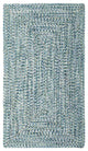 Capel Sea Pottery Blue 0110_400 Braided Rugs - 5' X 8' Concentric Rectangle