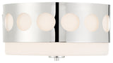 Kirby 2 Light Ceiling Mount, Polished Nickel