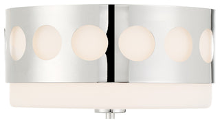 Kirby 2 Light Ceiling Mount, Polished Nickel