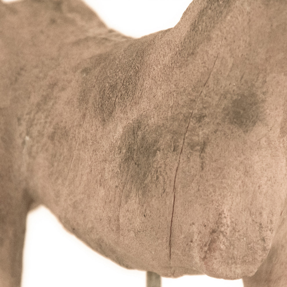 Taupe Horse on Stand