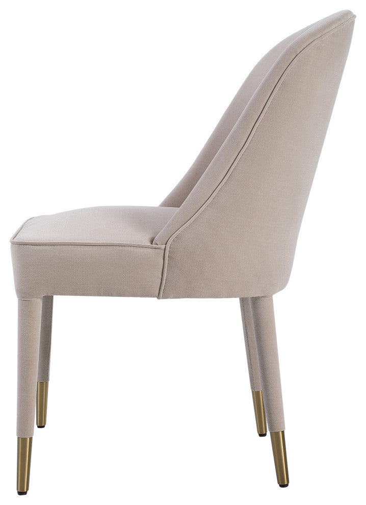 Uttermost - 23593-2 - Armless Chair Set Of 2 - Brie - Brushed Brass