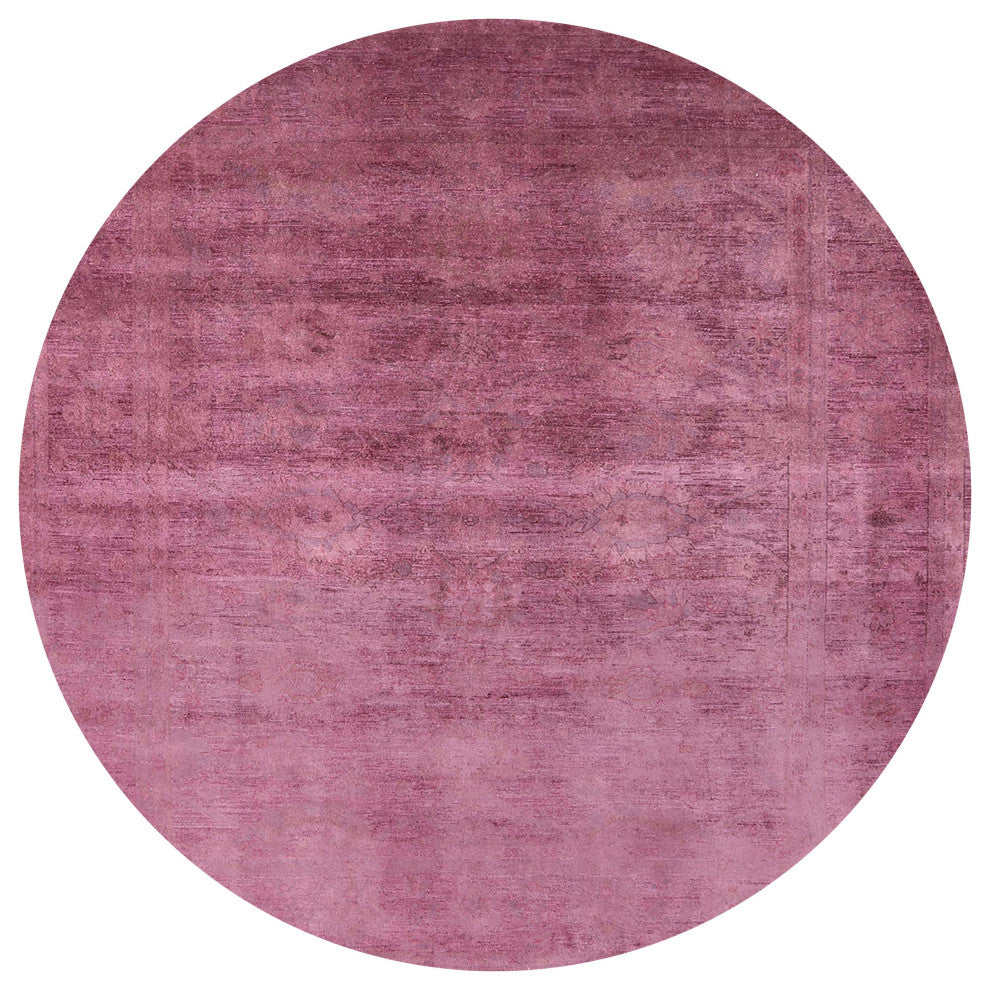 Ahgly Company Indoor Round Mid-Century Modern Area Rugs, 7' Round