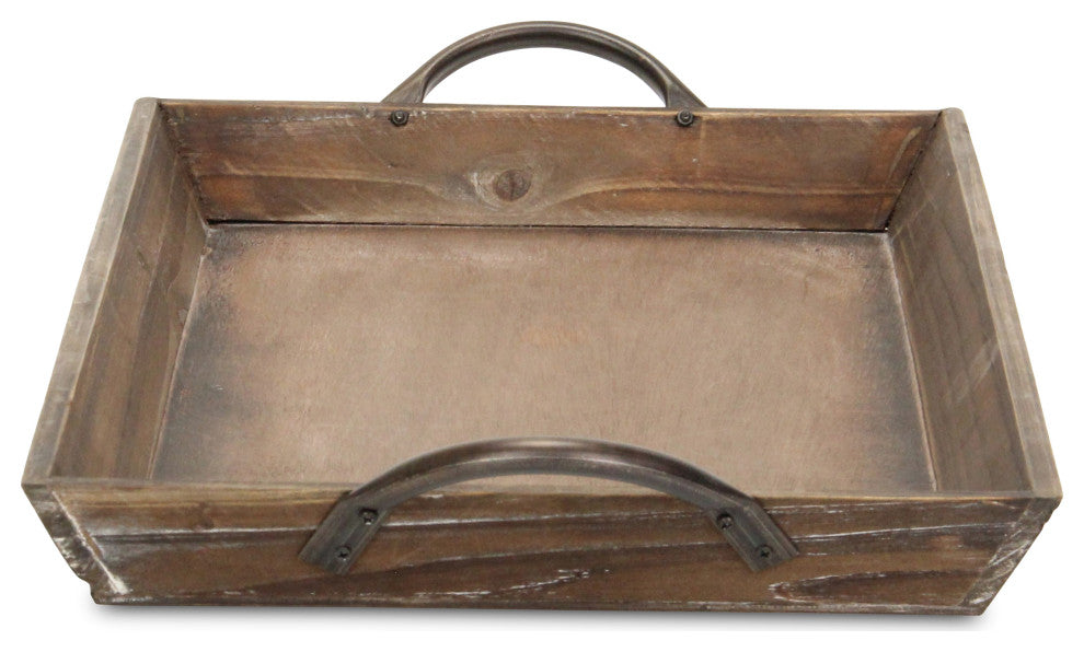 Tapered Wooden Serving Tray