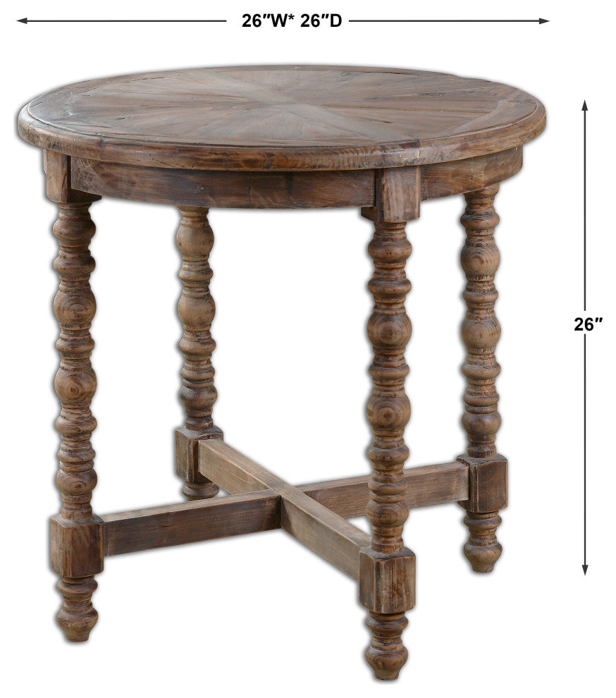 Uttermost - 24346 - End Table - Samuelle - Reclaimed Fir