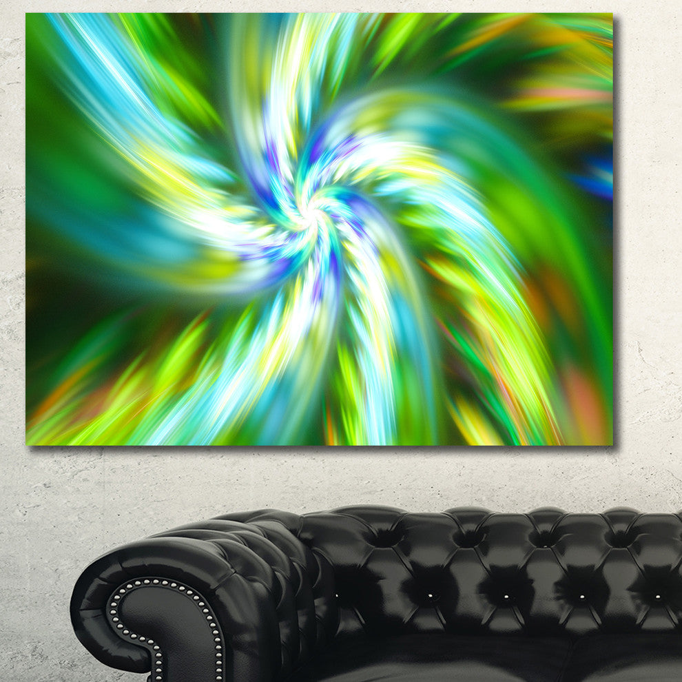 Beautiful Green Flower Petals, Floral Canvas Art Print, 40"x30"