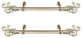 Malina Side Curtain Rods 12-20", Light Gold