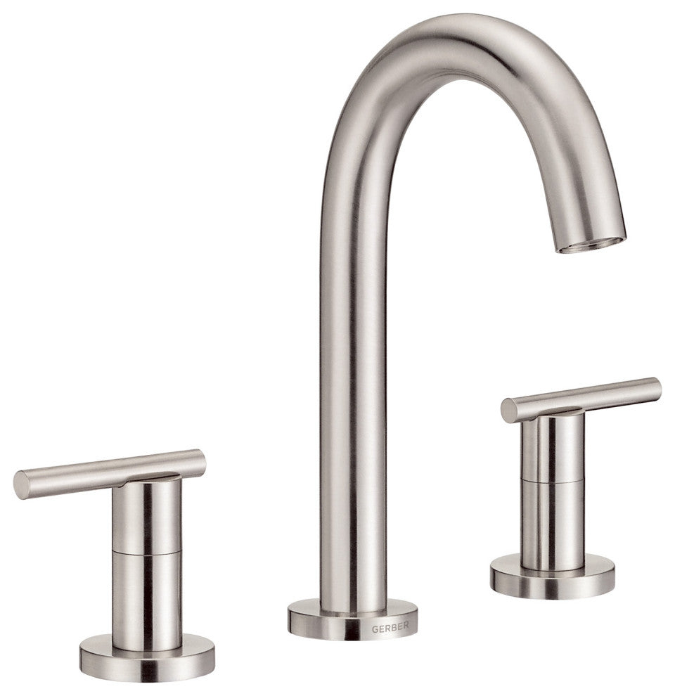 Parma Two Handle Widespread Lavatory Faucet Chrome, Brushed Nickel