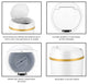 9-Liter / 2.3-Gallon Trash Can With Sensor Lid, White