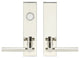 Sequoia Lever, Tubular Dummy Entry With Dummy Cylinder, Polished Stainless Steel