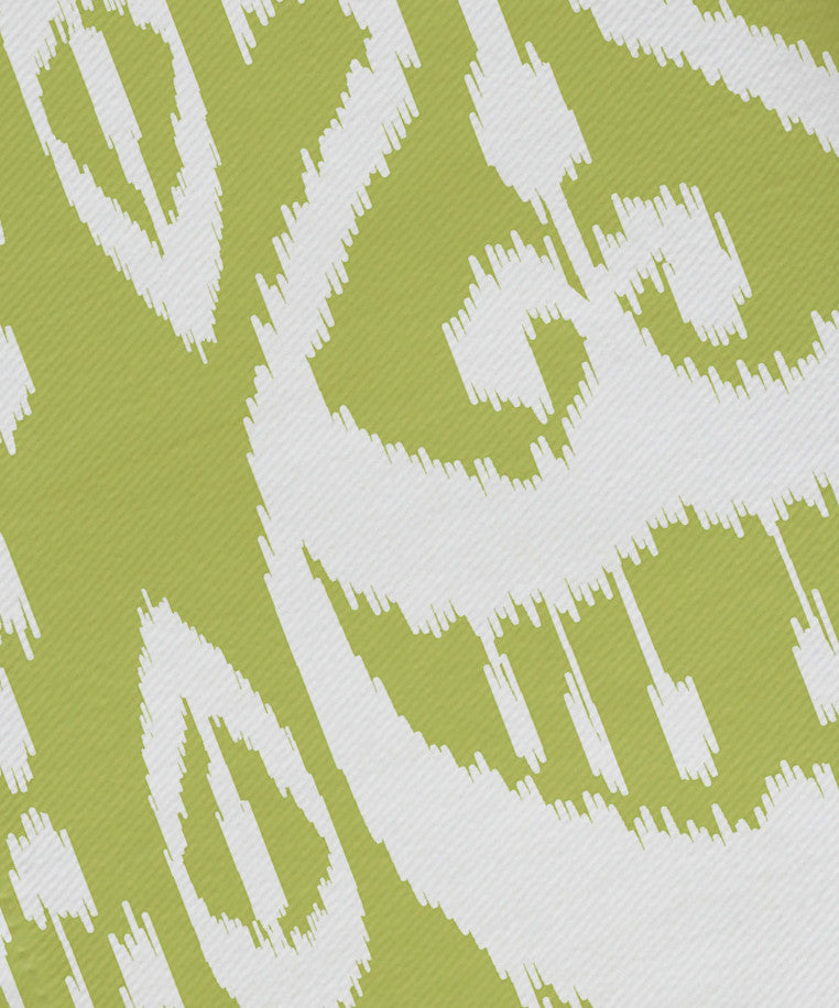 Ikat , Geometric Print Napkin, Green, Set of 4